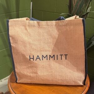 Hammitt Natural and Navy Canvas Tote